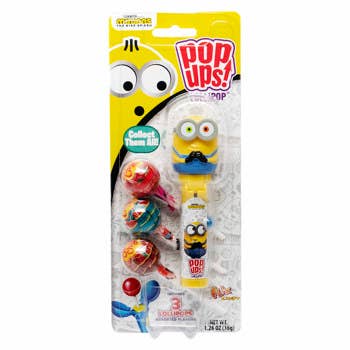Grandpa Joe's Candy Shop - Wholesale Lollipop - Pop Ups! Minions, 1.26oz, 6ct Case1