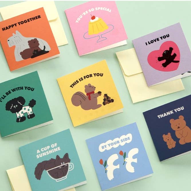 Lot de mini-cartes Lovely Friends pour la vente par K-Wonderland