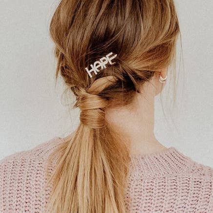 Hair clip HOPE for wholesale by shopandmarry