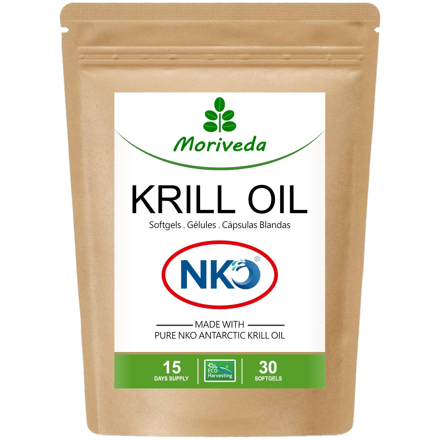 AMTEC Trading GmbH - Wholesale Oral Supplement/Vitamin - MoriVeda® NKO Krill Oil Capsules Omega 3.6.9 softgel capsules1