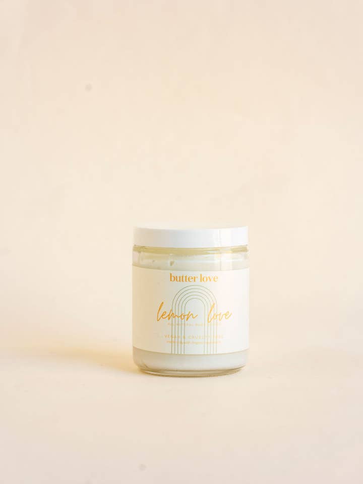Beurre corporel Lemon Love 8 oz pour la vente par butter love skin