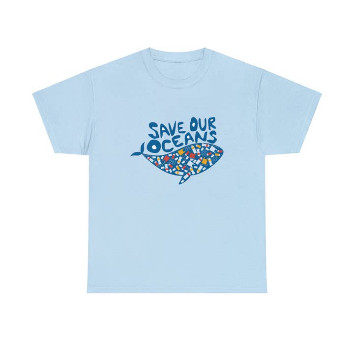 Protect Our Oceans Whale Adult t-shirt, Save our Oceans for wholesale by Mermaid of Hilton Head