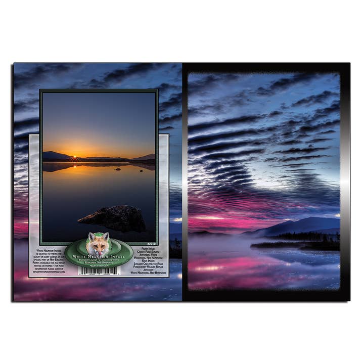 #2010 Cartão-postal do nascer do sol de Cherry Pond por atacado de White Mountain Images