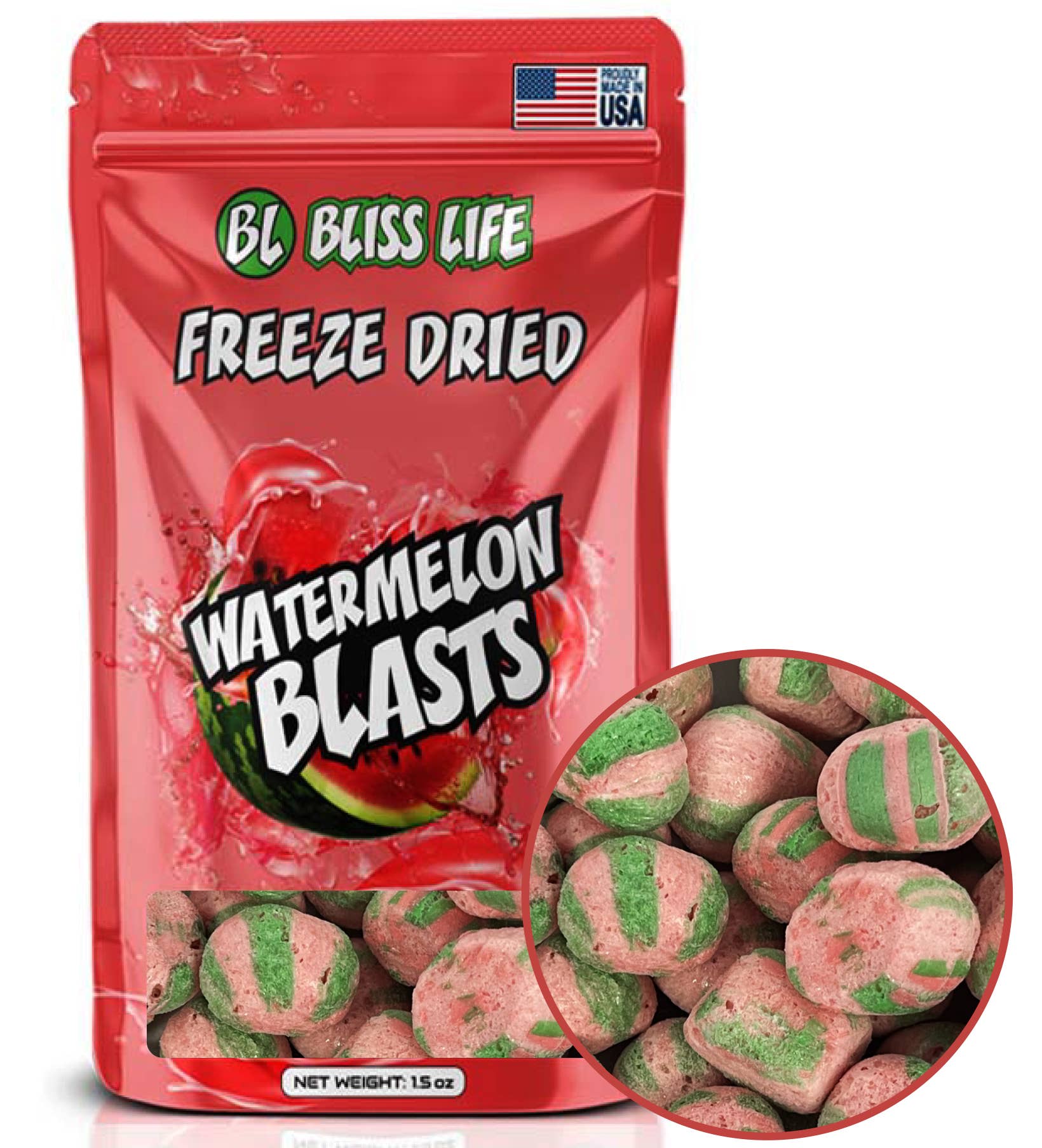 Bliss Life - Wholesale Cotton Candy - Display - 60 Count - Blasts Variety Pack8