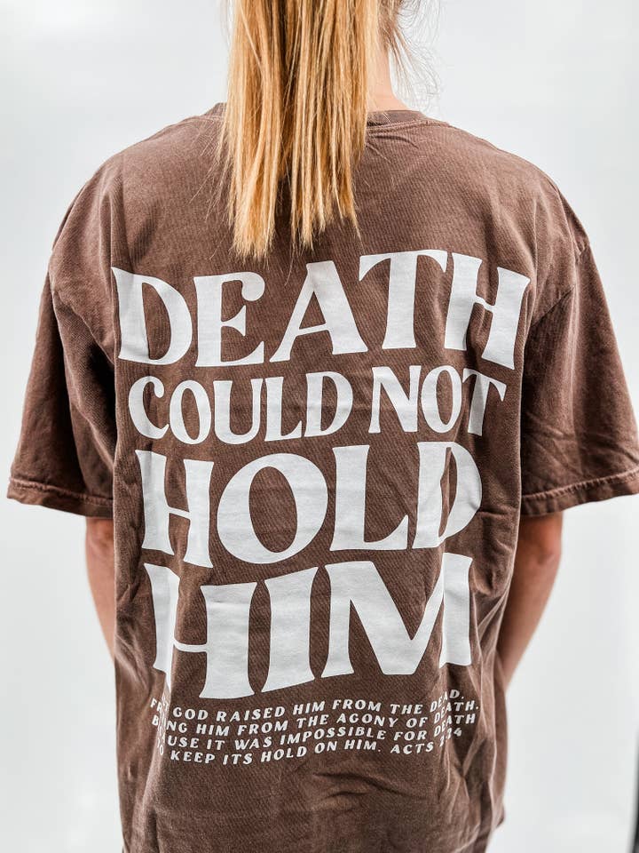Hand Made Alabama - Wholesale Screen Printed T-Shirt - Women's - Death Could Not Hold Him Tee2