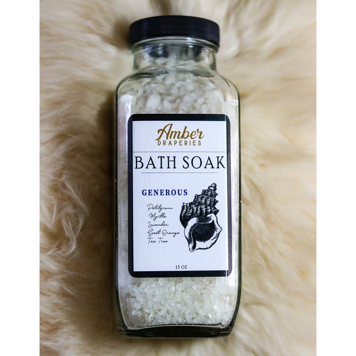 Generøse Bad Soak 13.5 oz. for engroshandel hos Amber Draperies Inc.