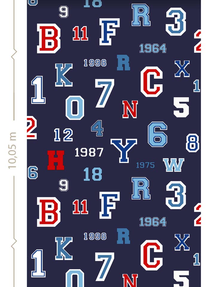 Bakgrund Numbers & Letters för wholesale av The Design Department b.v.