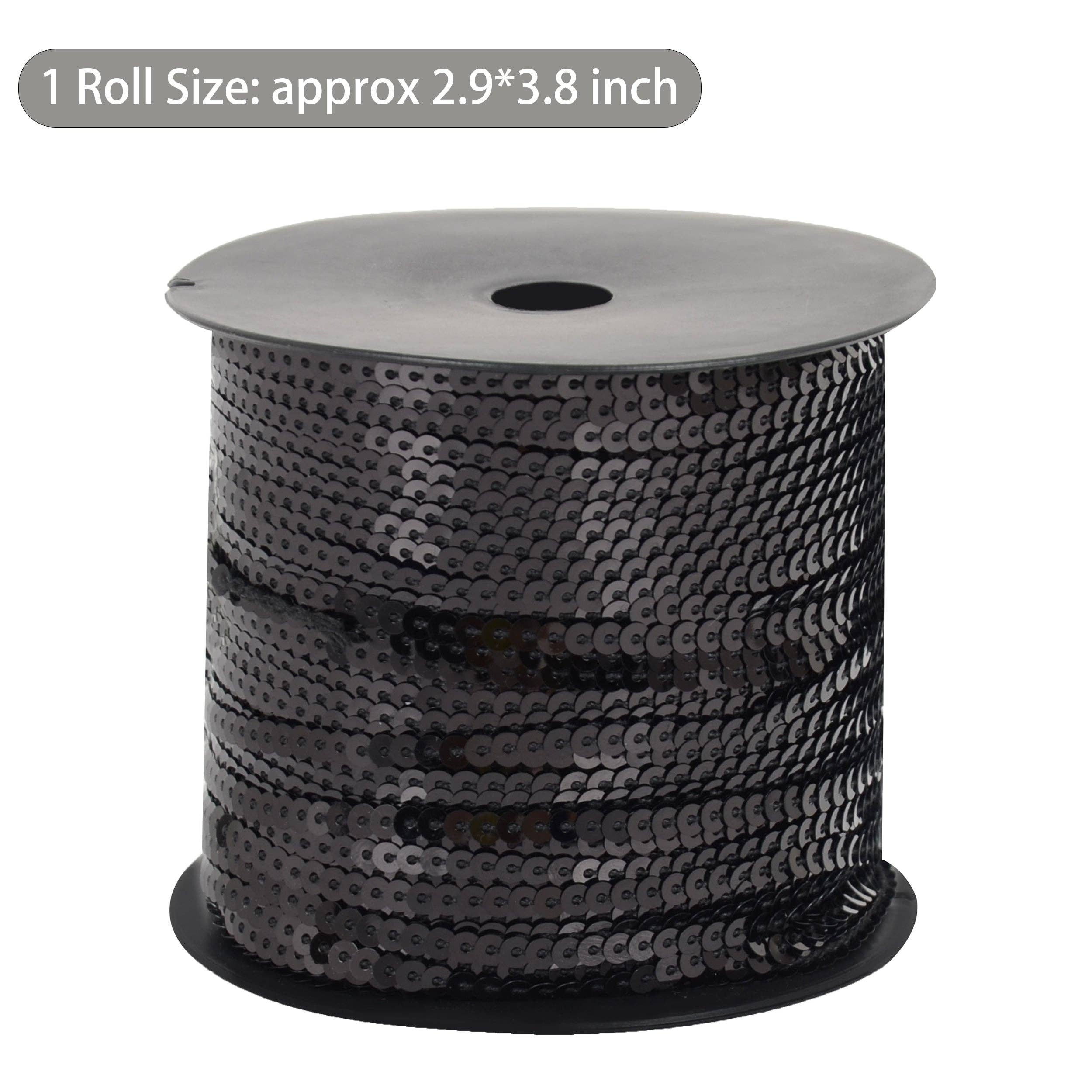 AK Brand - Wholesale Knutselbenodigdheden - Platte Paillettenstrook 4mm Metallic Paillettenband 180 meter19