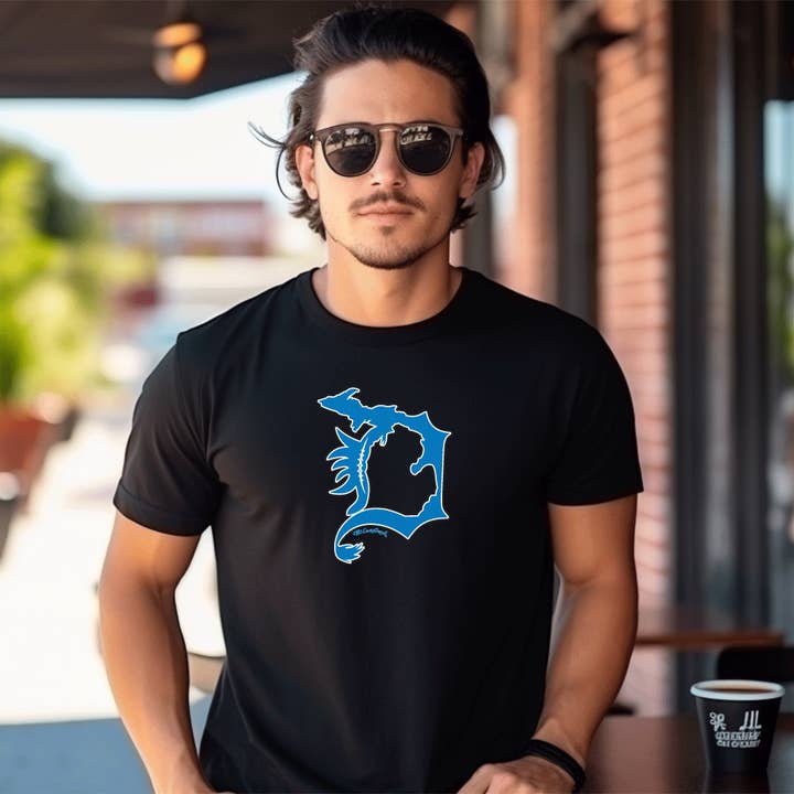 "Lions D" Men's Crew T-Shirt for wholesale by LIVNFRESH