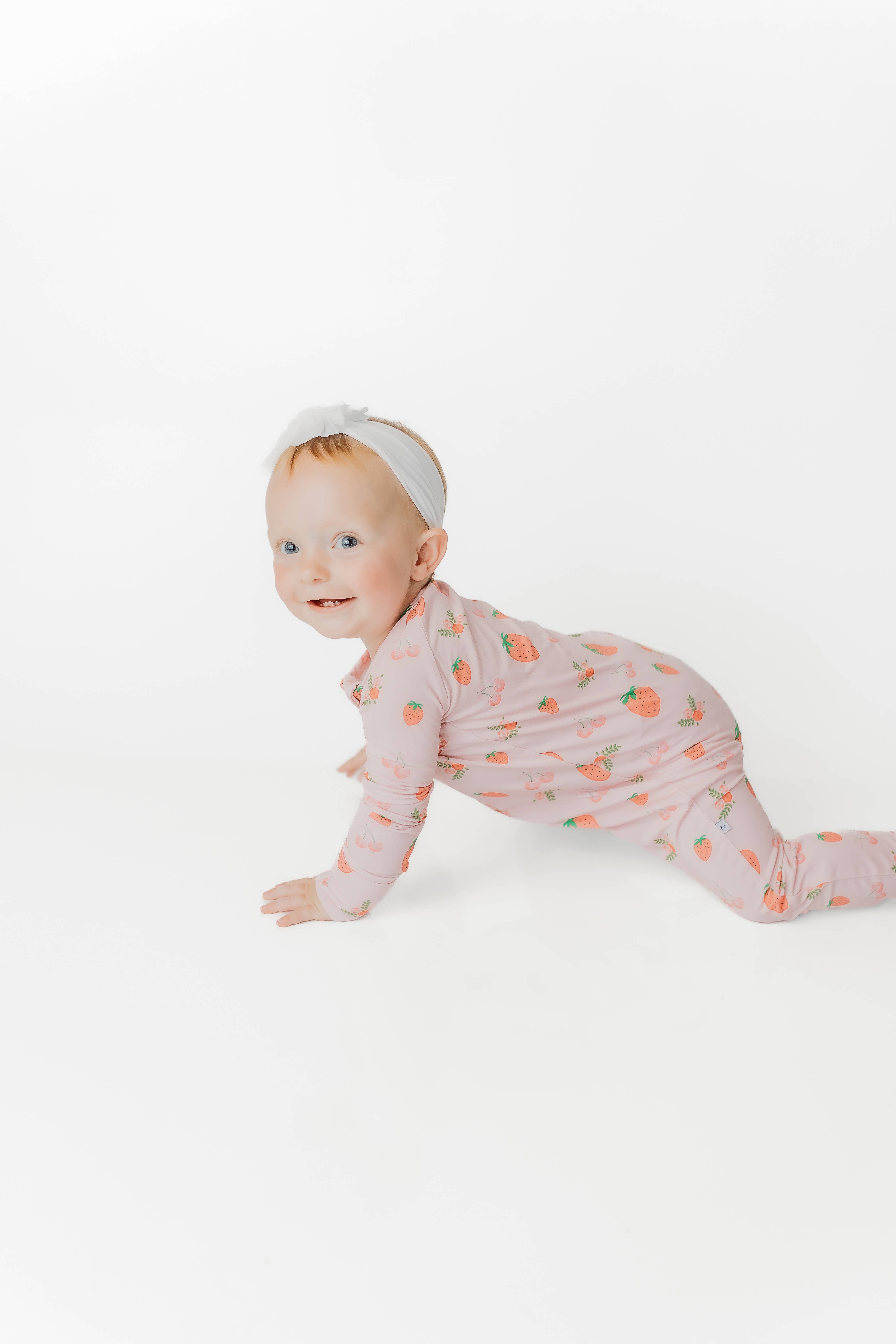 Kenna & Mav - Wholesale Jumpsuit - Baby - Berry Sweet Bamboo Onesie2