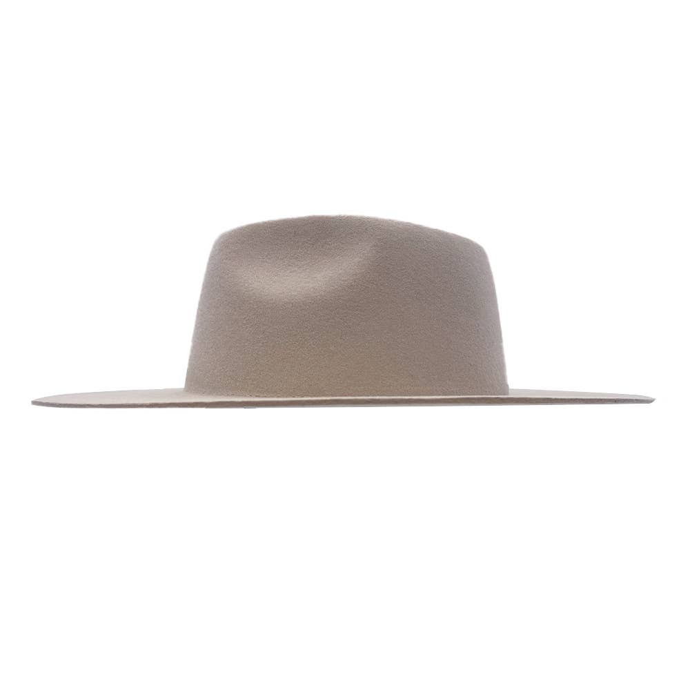 American Hat Makers - Wholesale Fedora - Unisex - 100% Wool Felt Flat Brim Fedora Hat - Style Rancher32