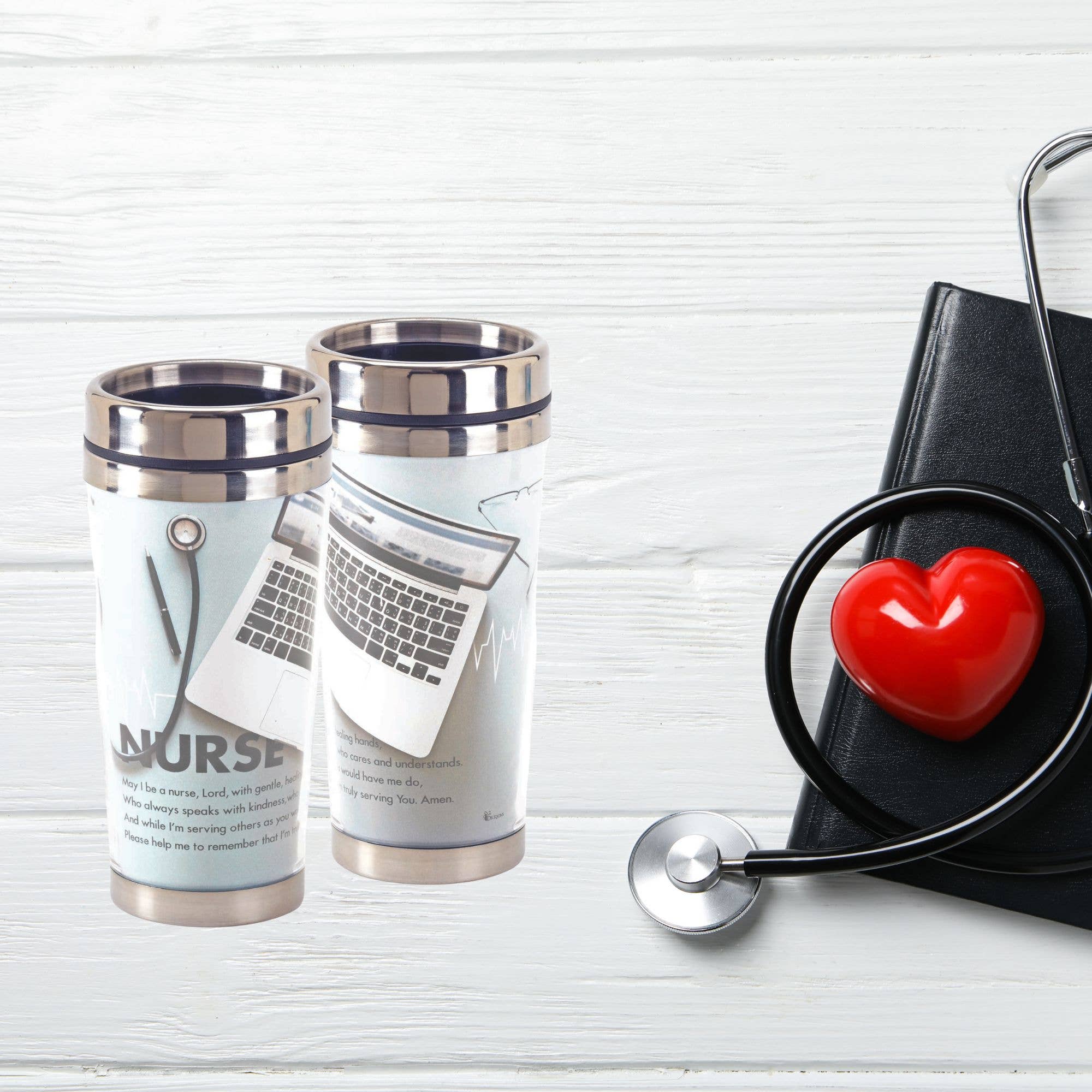 Cottage Garden - Wholesale Insulated Mug/Tumbler - Nurse Travel Mug 16 oz1