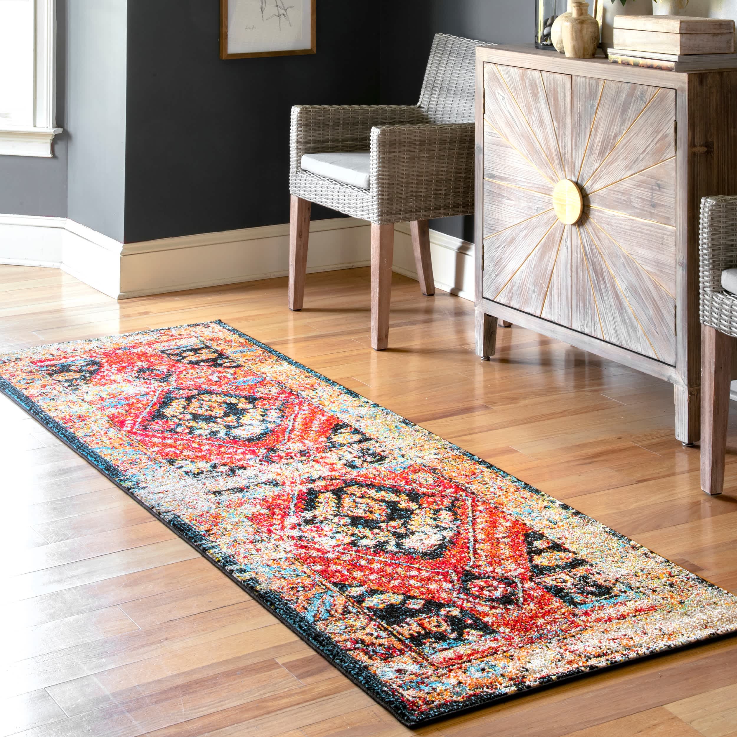 Multi Indoor/Outdoor Transitional Floral Jane Area Rug for wholesale on Faire8