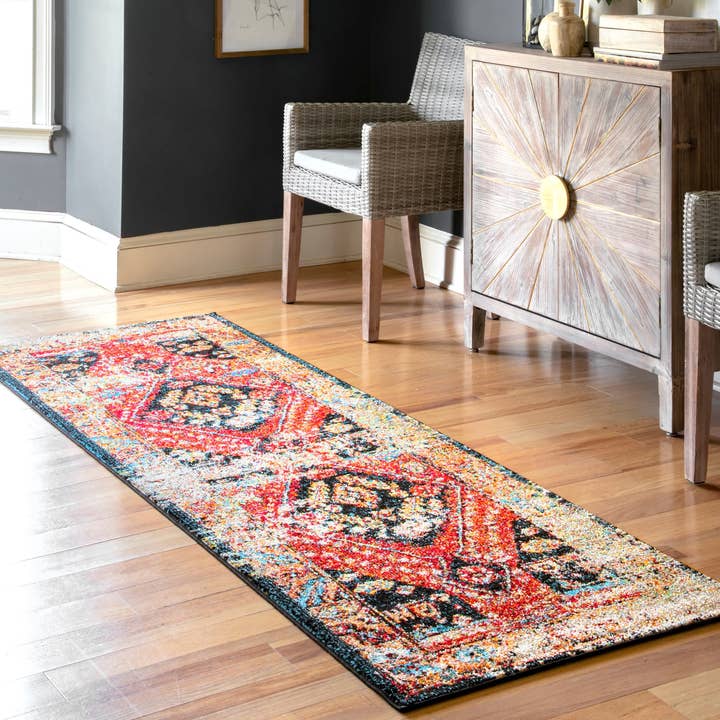 Multi Indoor/Outdoor Transitional Floral Jane Area Rug for wholesale on Faire8