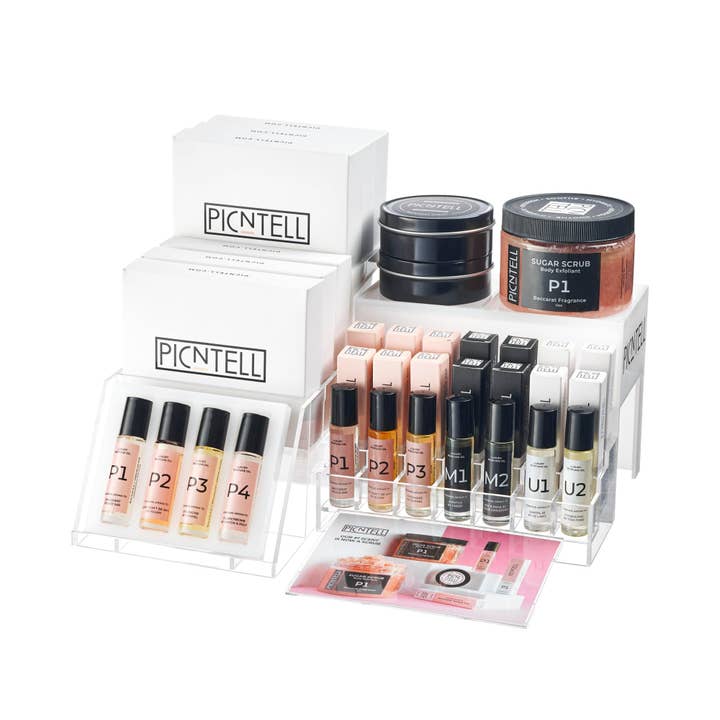 PICNTELL - Wholesale Retailer Display - Beauty & Wellness - Acrylic Perfume Countertop Display Stand7