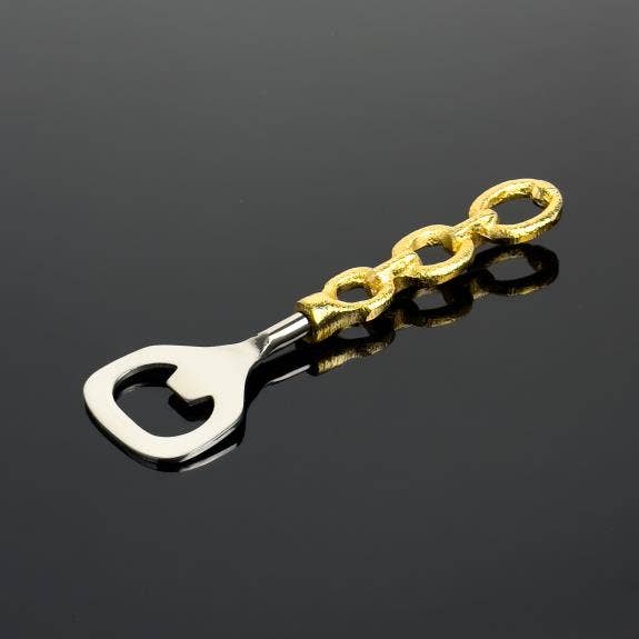 Gold SS Chain Bottle Opener for wholesale by India Handicrafts Inc