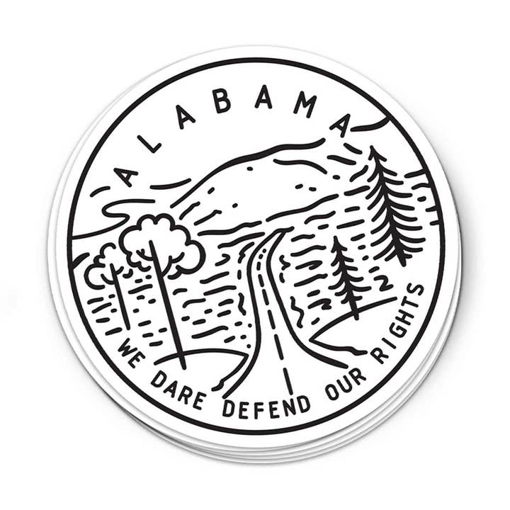 Alabama Sticker for wholesale by Albion Mercantile Co.