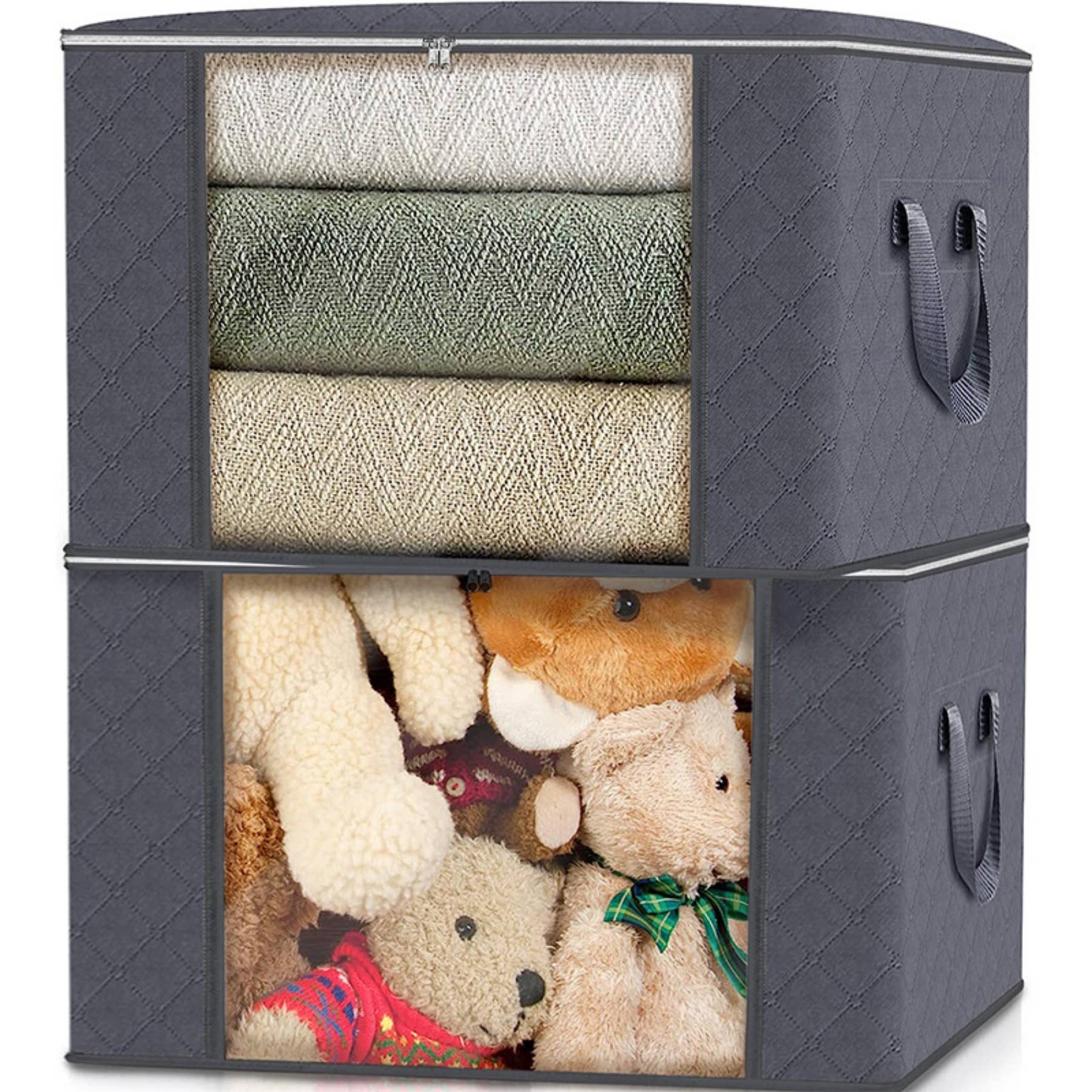 wandf - Wholesale Storage Bin - Horizontal Quilt Foldable Storage Bag-Non-Woven Storage Box11