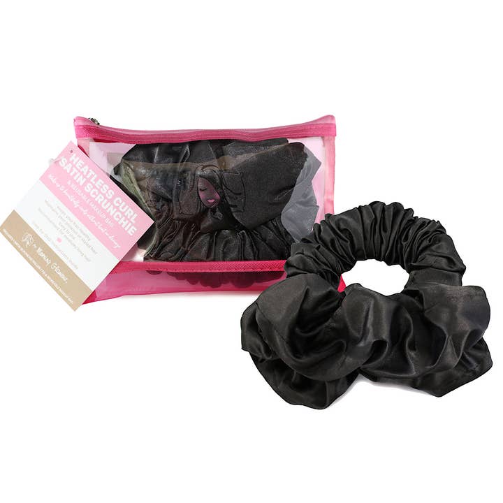 Morning Glamour - Wholesale Scrunchie - Women's - Satin Heatless Curl Scrunchie Hair Accessory9