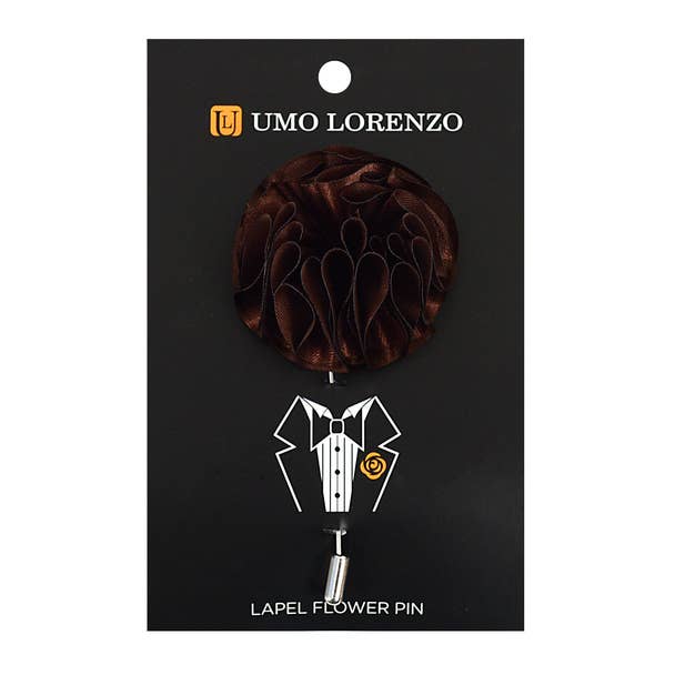 Selini New York - Wholesale Lapel Pin/Button - Solid Bouquet Piped Flower Lapel Pins1