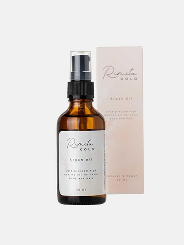 RimitaGold Argan Oil 50ml — Hudpleje allrounder for engroshandel hos Rimita Green