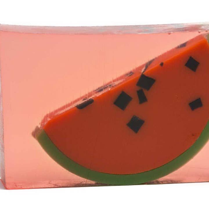 5.5 oz Watermelon Fruits & Berries Soap for wholesale by Soap By The Slice