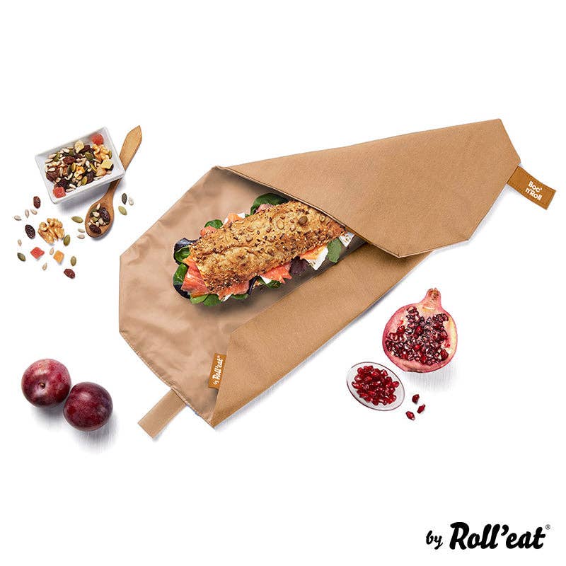 Brotzeit - Vendita all'ingrosso Involucro/sacchetto per alimenti - Roll'eat Boc`n`Roll NATURE Sandwich Wrap involucro per snack lavabile sacchetto per il pane14