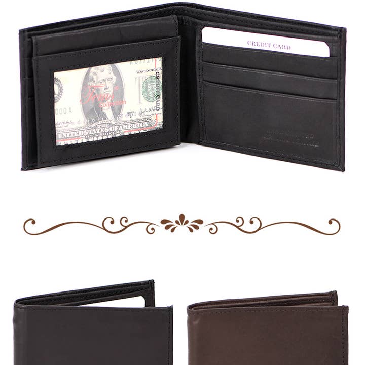 Leather Bi-Fold Wallet and other Purchase Wholesale leather wallets for men. Free Returns & Net 60 Terms on Faire trending on Faire.