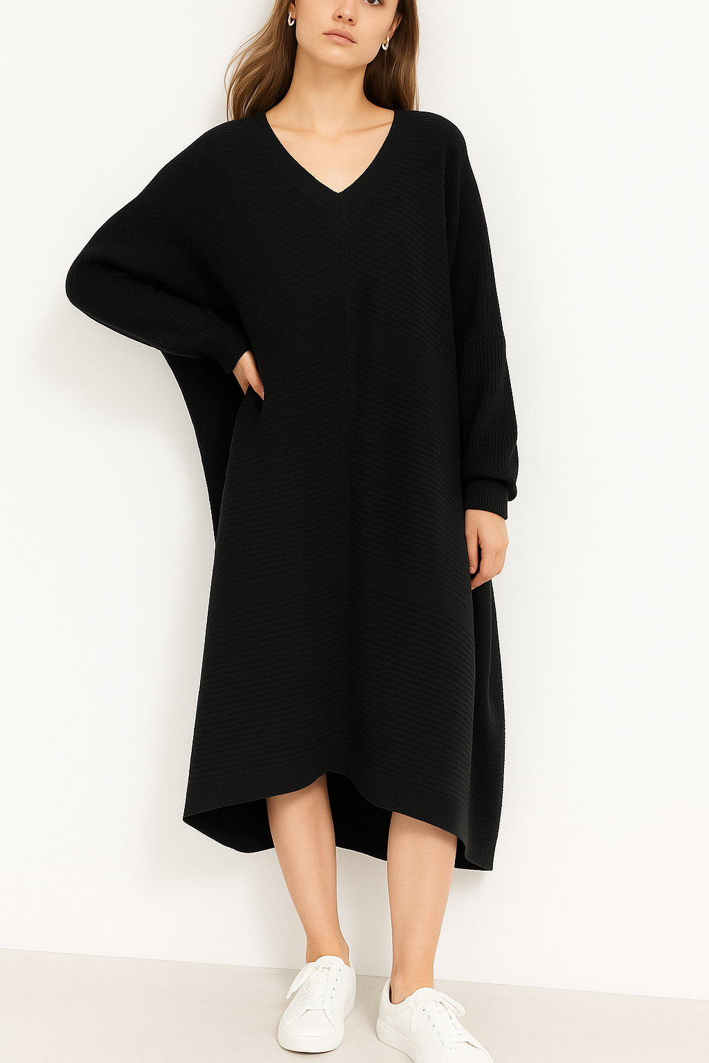 Lucy Sparks – wholesale Dress – Women's – PLUS SIZE SOFT KNIT RIBBED DRESS1