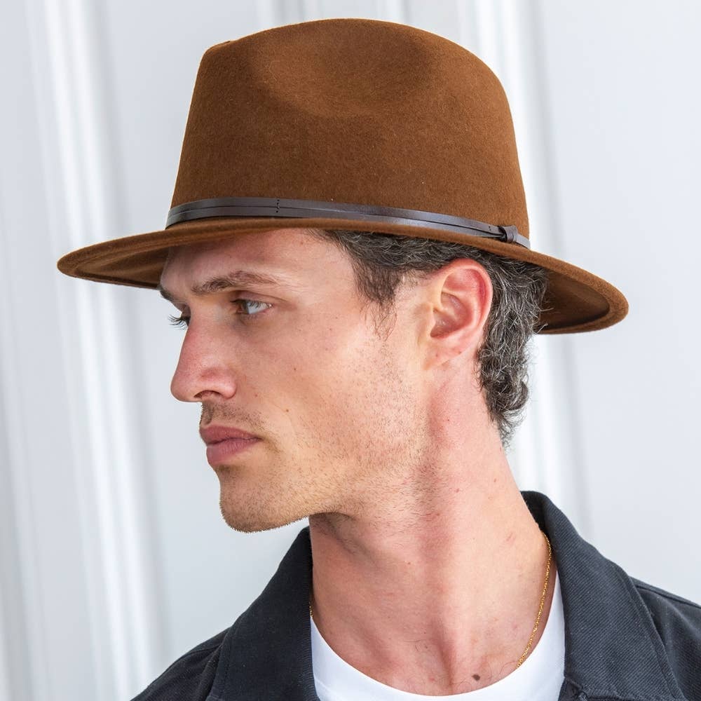 TRAVAUX EN COURS... - Wholesale Fedora - Women's - FELT HAT - leather band, sewn brim29