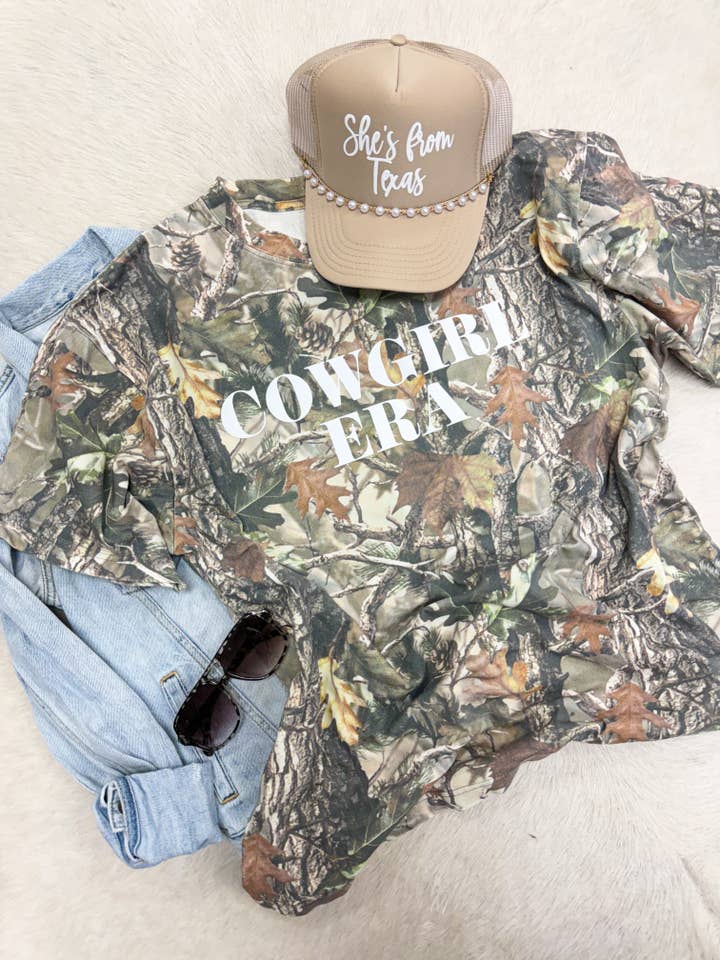 Cowgirl Era Camo Tee for wholesale by Hart and Hollow