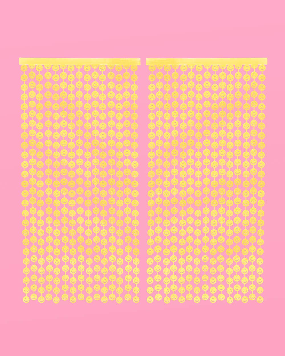 xo, Fetti - Vente Décalcomanie – décorations de fête - Rideau en aluminium Smiley Decor, fête prénatale, fête pastel1