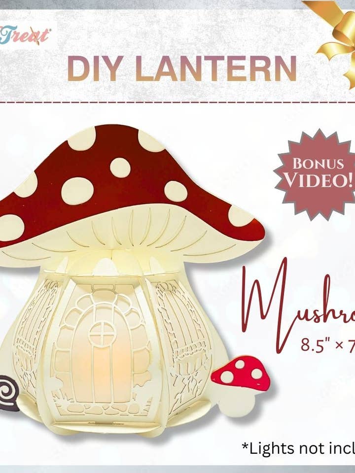 PRE ORDER CrafTreat DIY Paper Lanterns - Mushroom for wholesale by CrafTreat