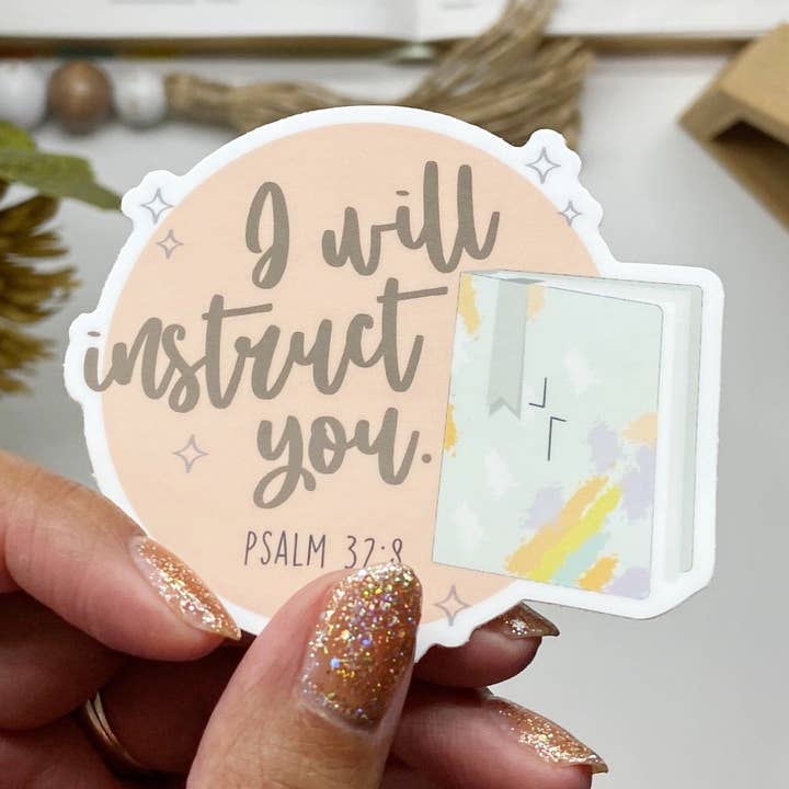 Inspirational Book Bible Verse Sticker - Waterproof Vinyl for wholesale by Dear Bold Believer