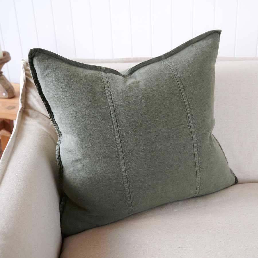 Luca® Linen Cushion Cover - Khaki for wholesale on Faire2