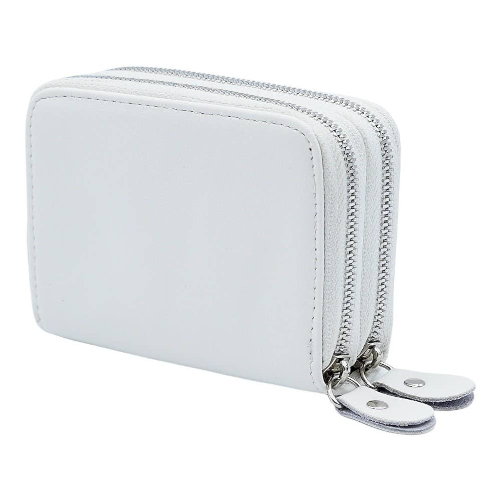 American Leather Goods - Wholesale Wallet - Women's - Leather Credit Card Holder with Zipper, Wallet for Women9