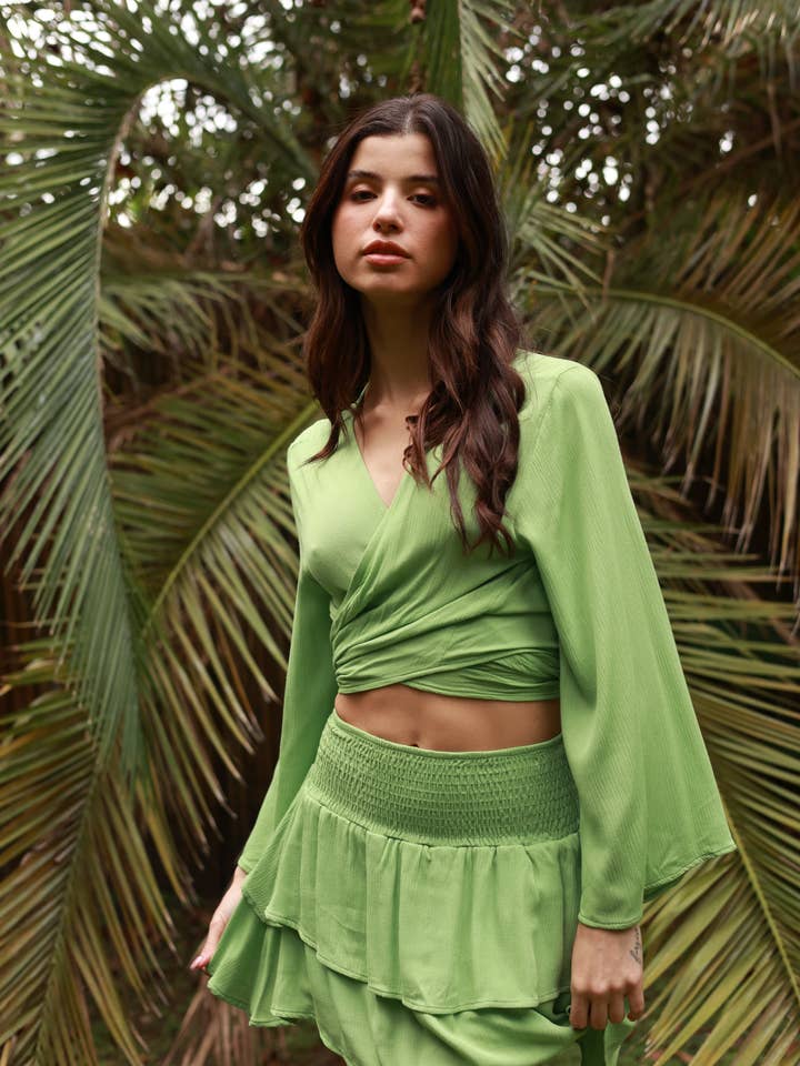 BALI GREEN SKIRT for wholesale by Salty Weekend