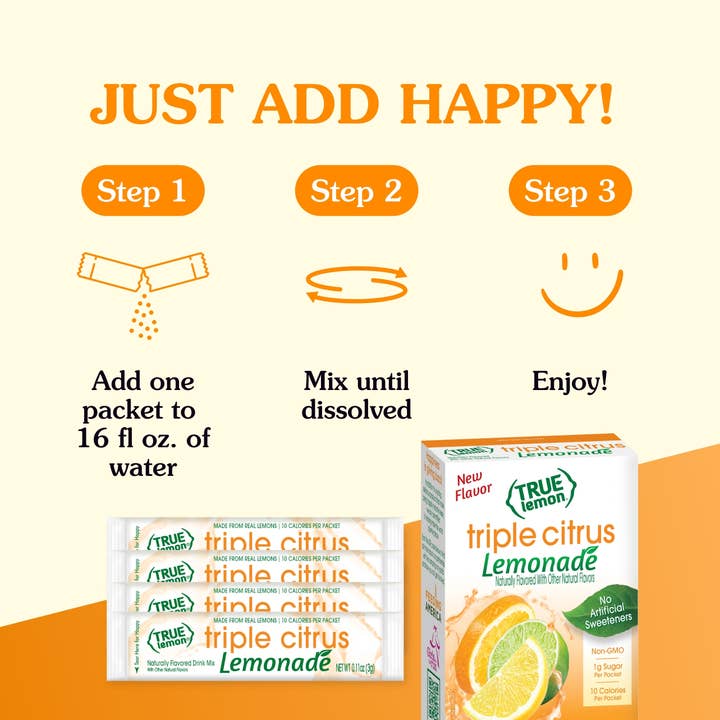 True Citrus - Wholesale Drink Mix - True Lemon Triple Citrus Lemonade