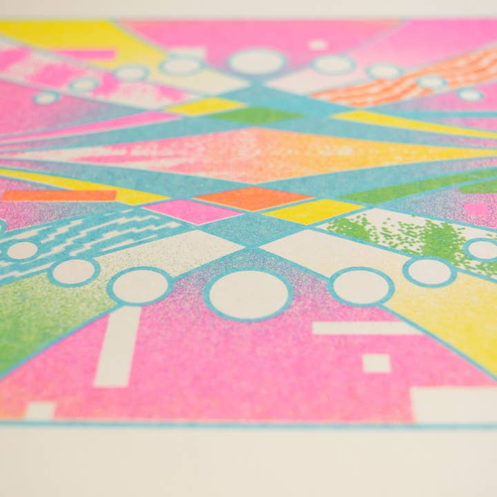 StarKeep Studio - Wholesale Art Print - Connection Risograph Print | 8.5x11 Riso Print2
