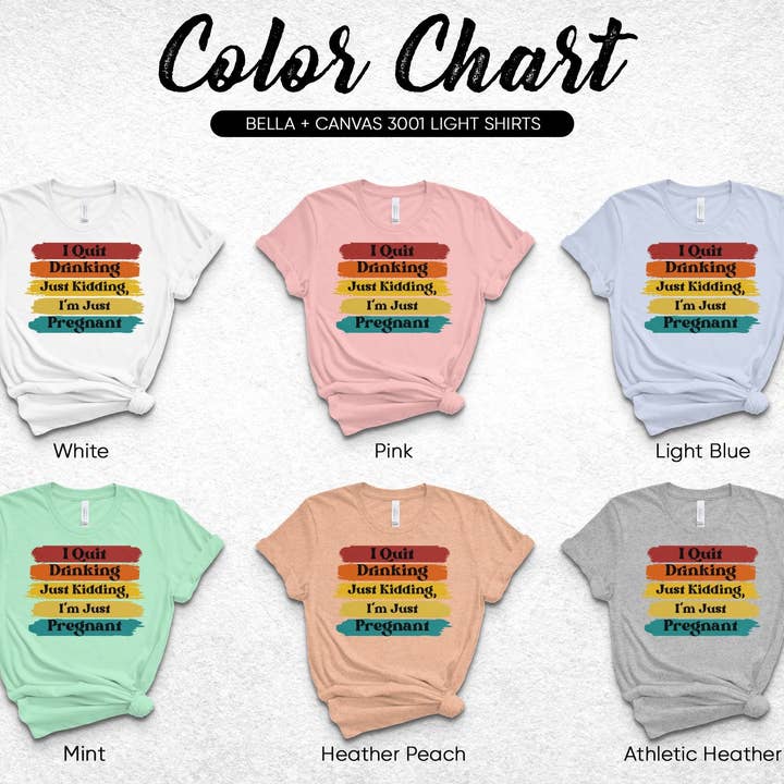 Grappig shirt voor zwangerschapsaankondiging, T-shirt I Quit Drinking, cadeau voor nieuwe moeder, top met humor voor de zwangerschap, T-shirt voor aanstaande moeder voor wholesale door FreakyTeeFactory