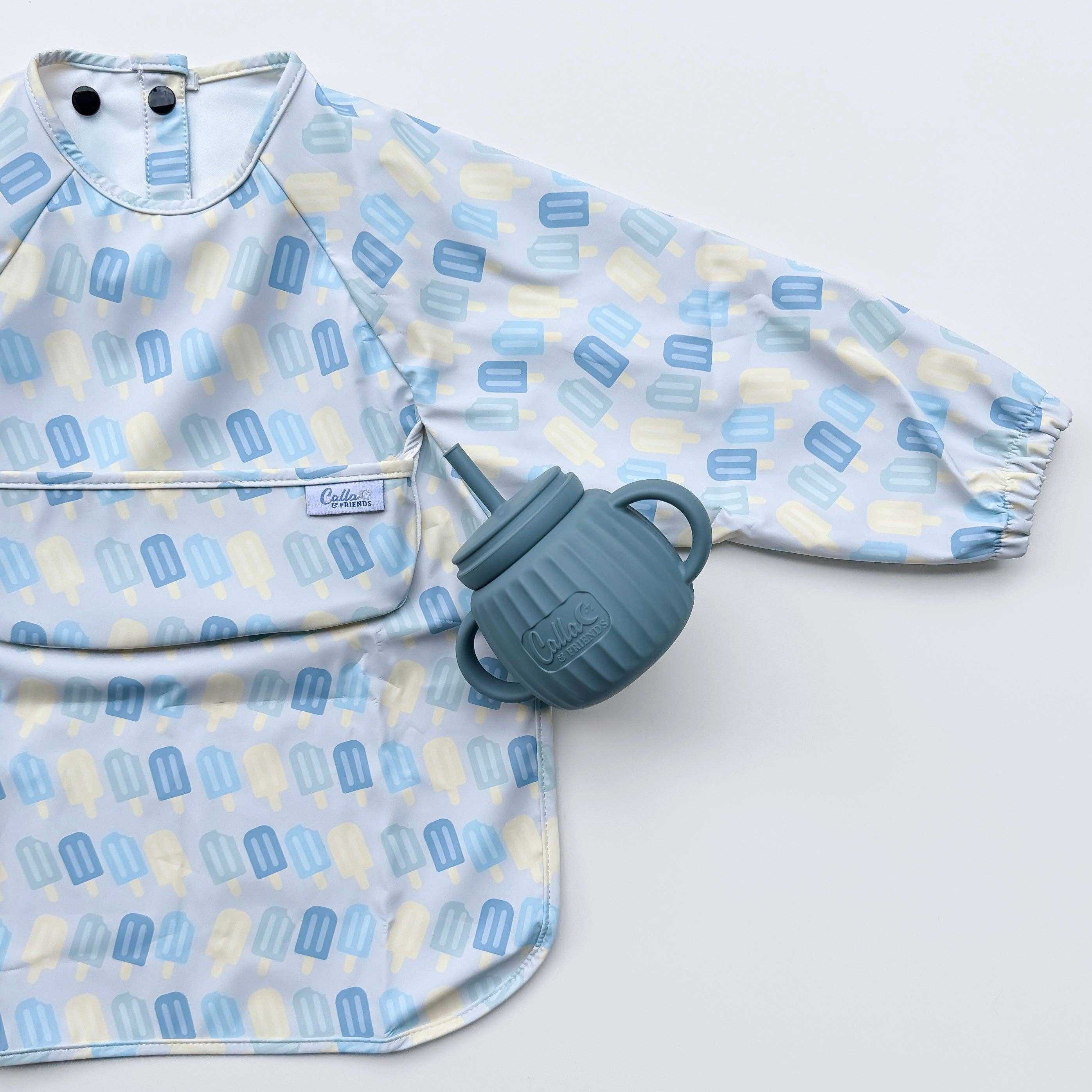 Calla & Friends - Wholesale Bib - Baby - The Grayson Long Sleeve Bib - Popsicles2