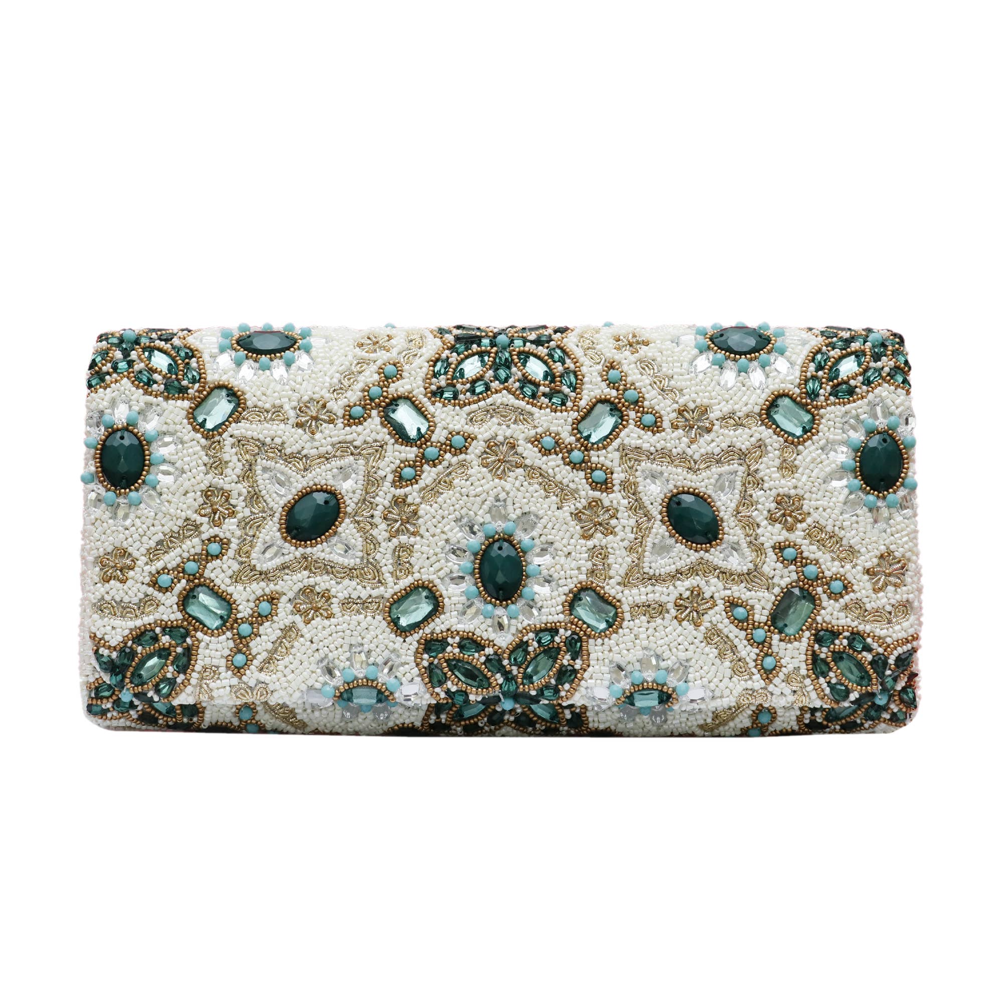 Tiana Designs - Vendita all'ingrosso Pochette - Donna - Borsa a Pochette con Perline FOG Stone - avorio0