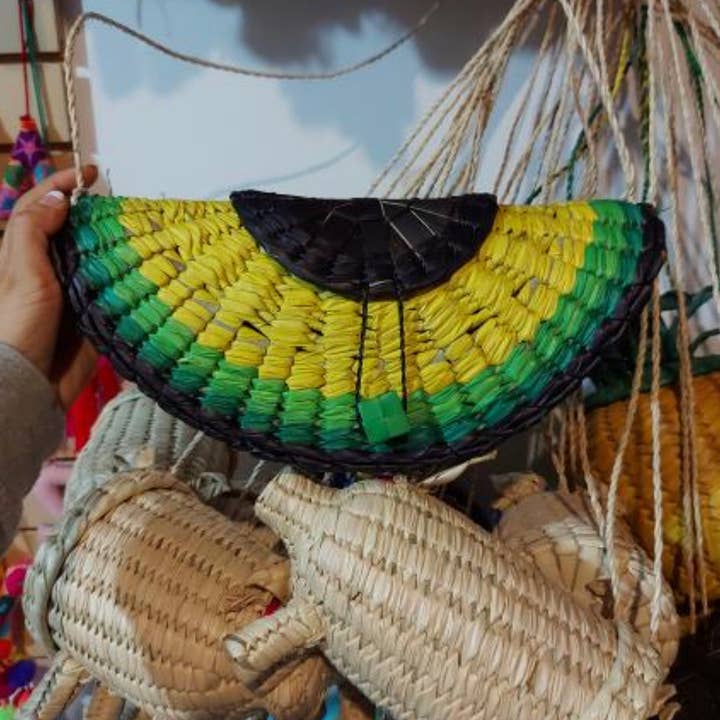 The Faria - Venta al por mayor Bandolera - Mujer - Bolsa de pajita de aguacate/bolsa de aguacate4