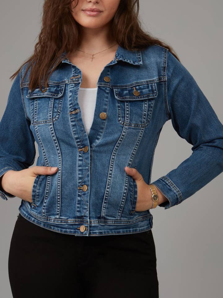 GABRIELLA-RCB Classic Denim Jacket for wholesale on Faire