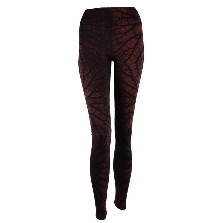 Aridity Batik Leggings Red-Burgundy for wholesale by Tribal Trade GmbH