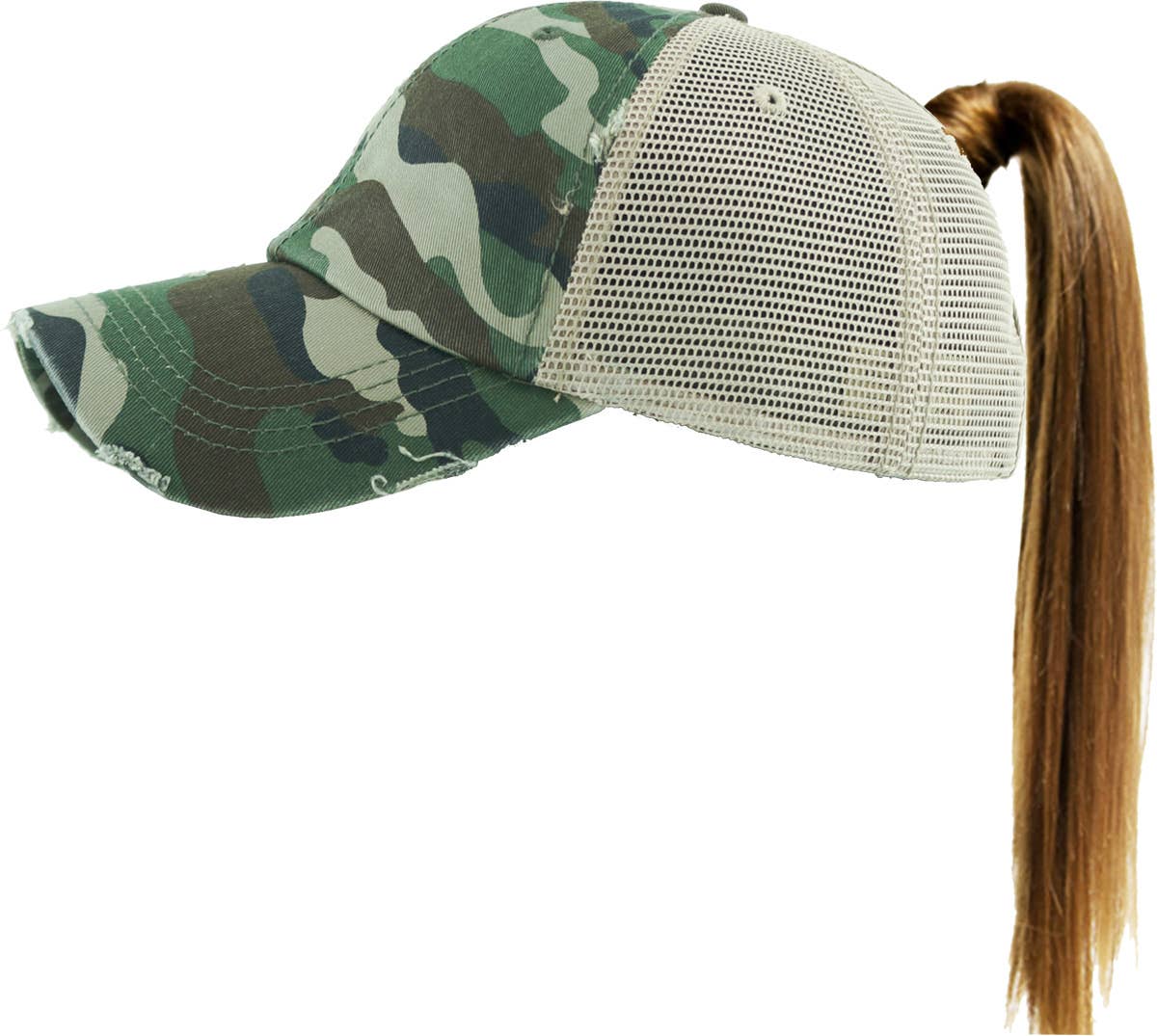 KBETHOS – Boné de beisebol - Mulher por atacado – Boné ajustável de malha com abertura para rabo de cavalo7