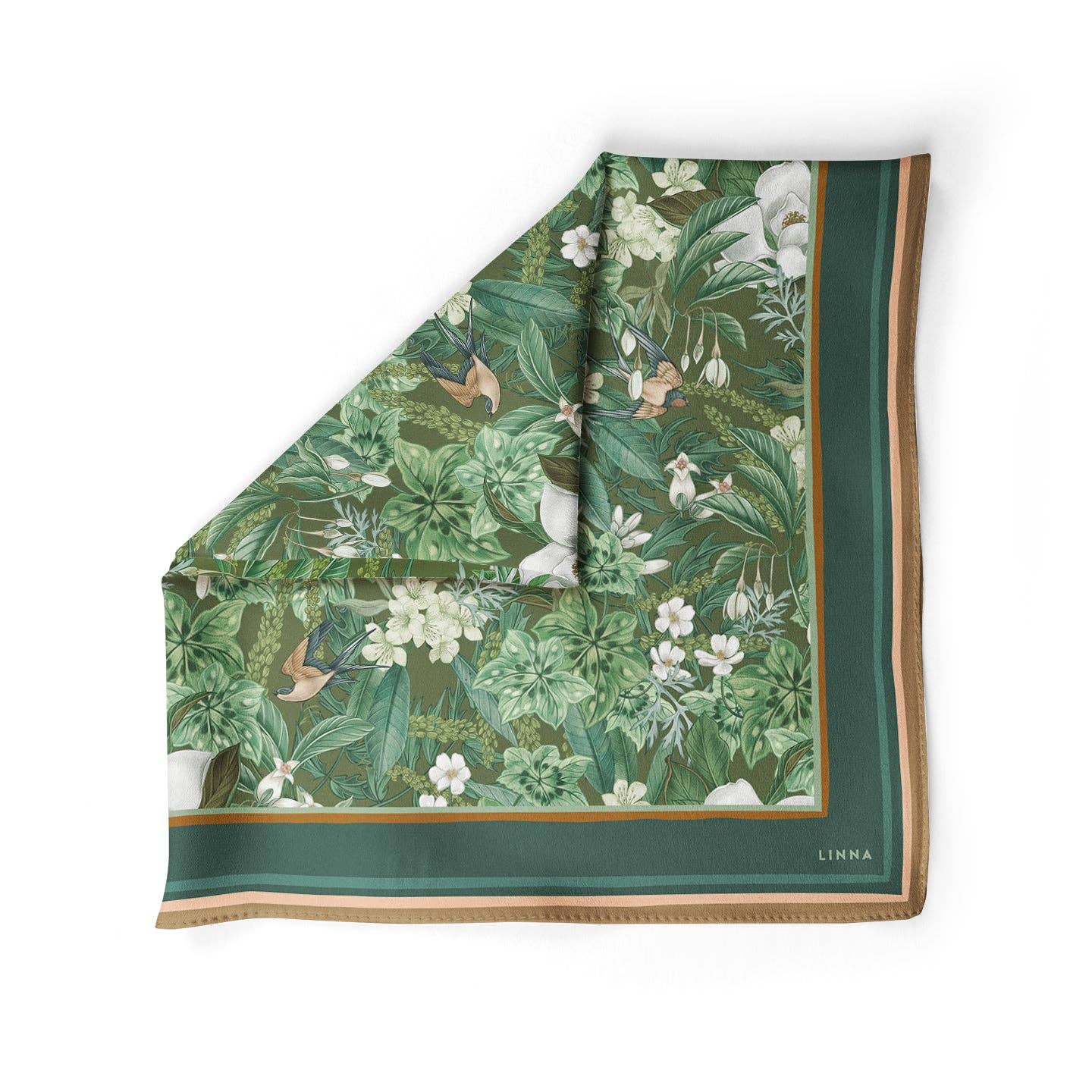 LINNA – wholesale Halsduk - Dam – Sidenbomullsscarf | Medium | Magnolia Pool2