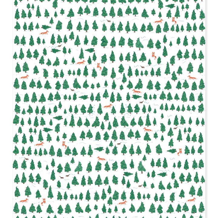 Ramus & Co. - Wholesale Wrapping Paper Roll - Pine Forest Gift Wrap Double-Sided1