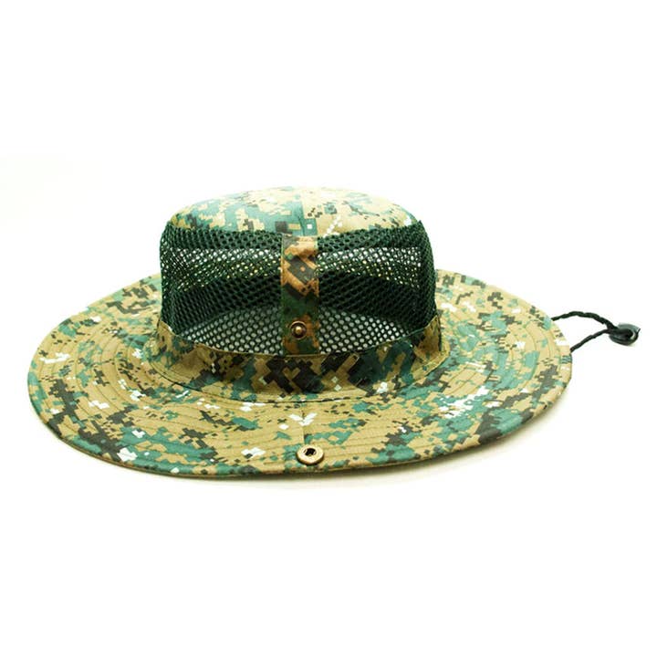 HALLEE - Wholesale Bucket Hat - Unisex - Desert Digital Camouflage Mesh Bucket Hat - Assorted2