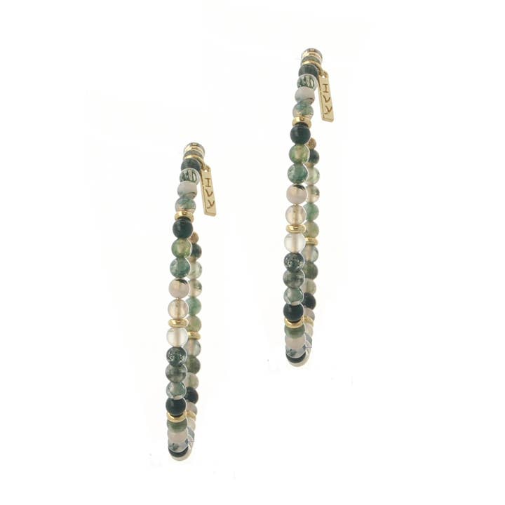 Jade Hoops for wholesale by Ivy
